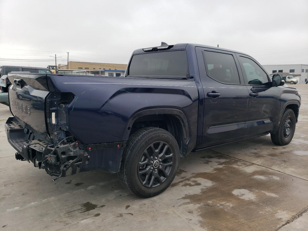 2023 Toyota Tundra VIN 5TFNA5ABXPX029779 Copart auction photo, front end / rear end damage thumbnail 3