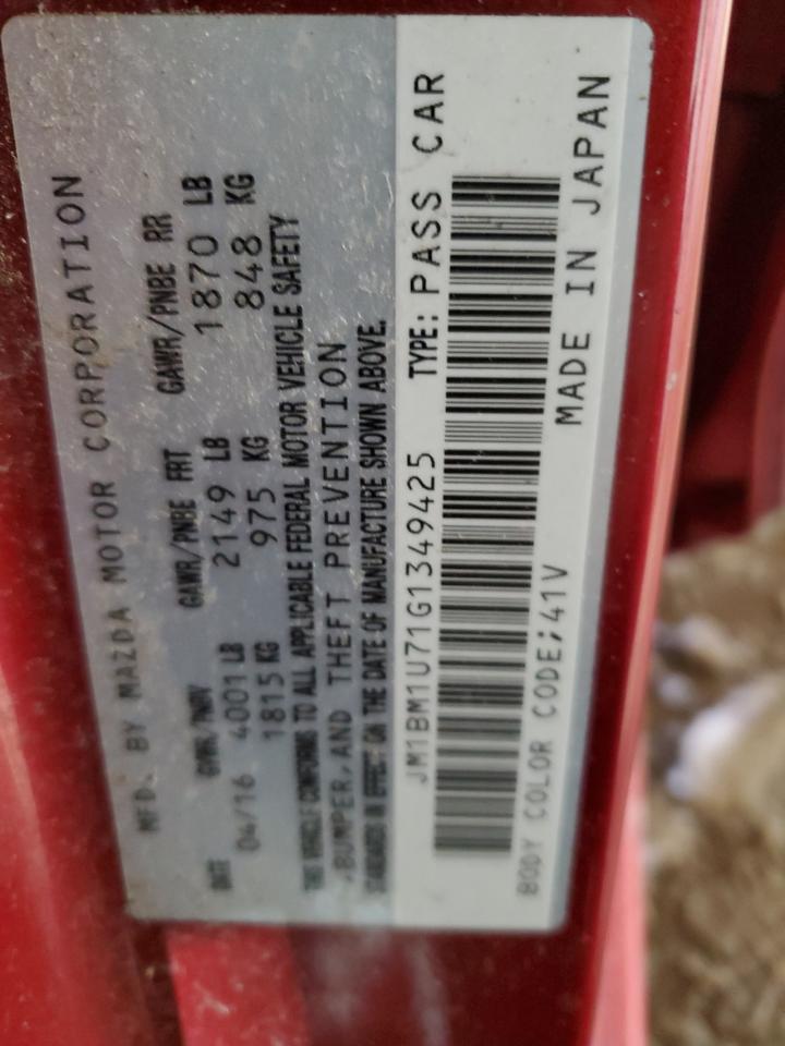 2016 Mazda 3 VIN JM1BM1U71G1349425 Copart auction photo, undercarriage / side damage thumbnail 12