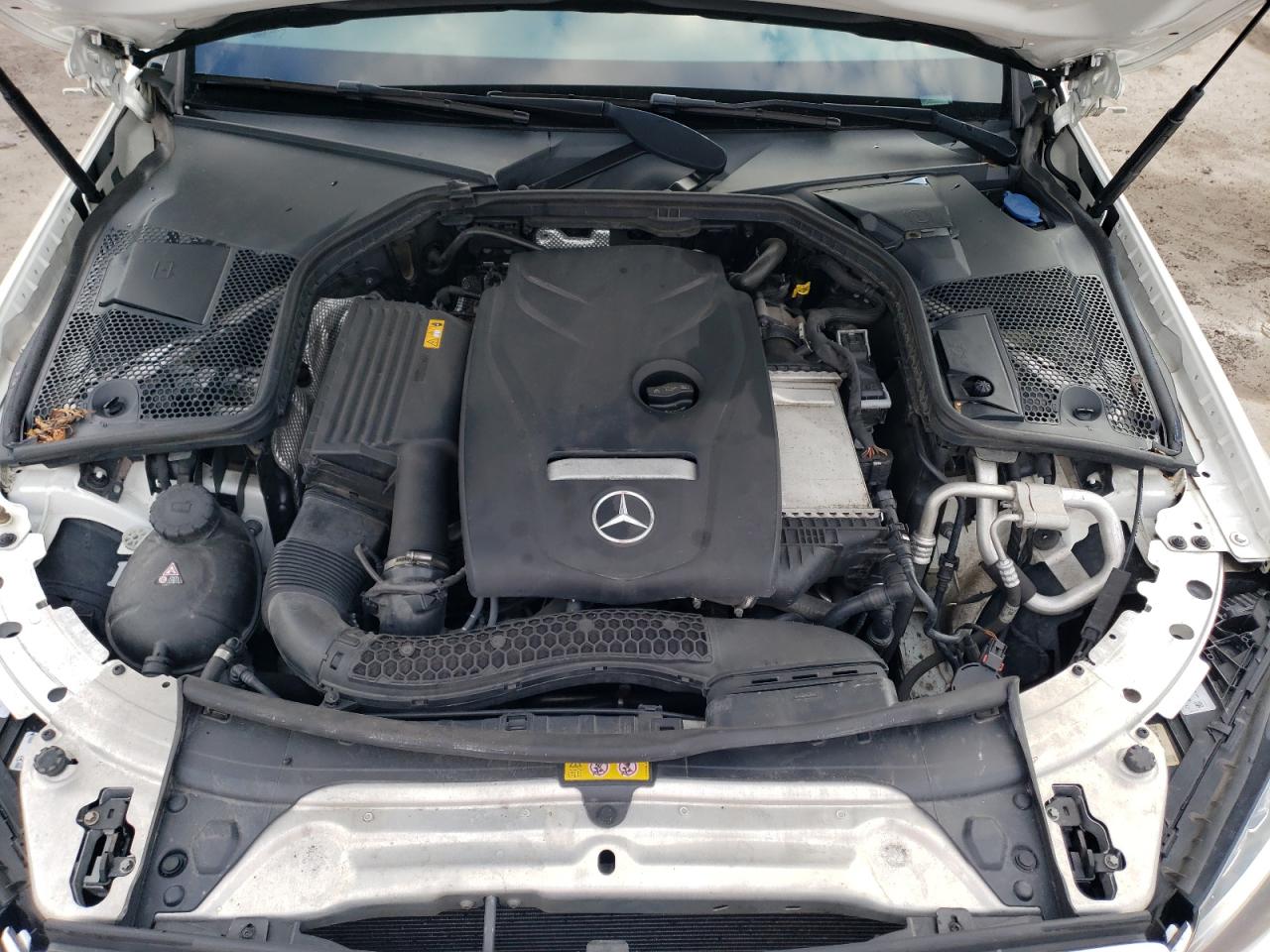 2018 Mercedes-Benz C-klasse VIN WDDWF4KB1JR387580 Copart auction photo, side damage thumbnail 13