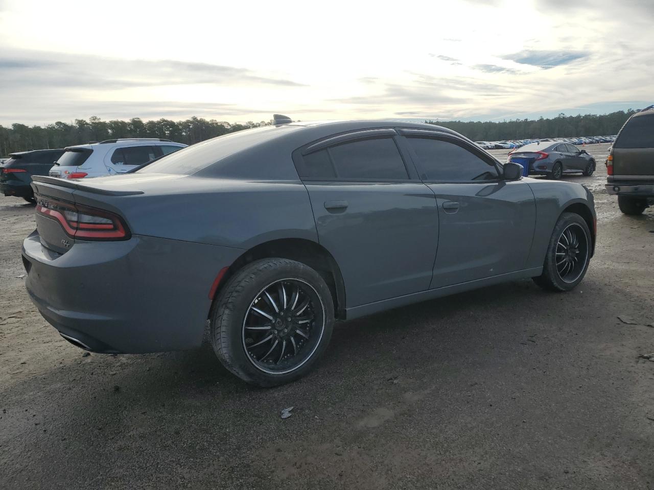 2017 Dodge Charger VIN 2C3CDXCT2HH614169 Copart auction photo, burn damage thumbnail 3