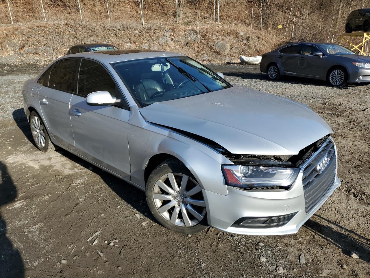 2013 Audi A4 VIN WAUBFAFL3DN006461 Copart auction photo, front end / minor dent/scratches damage thumbnail 4