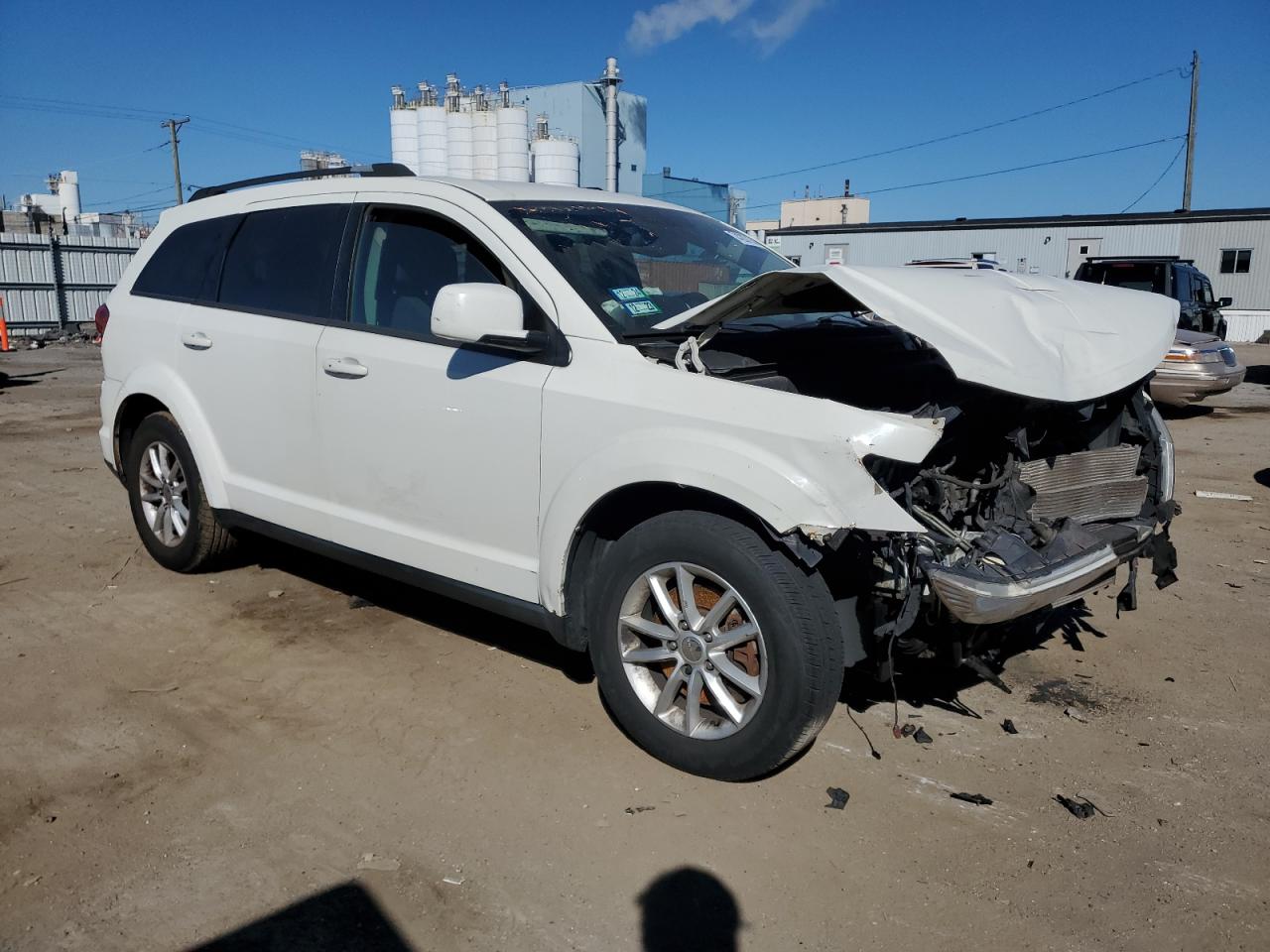 2013 Dodge Journey VIN 3C4PDCBBXDT647033 Copart auction photo, front end damage thumbnail 4