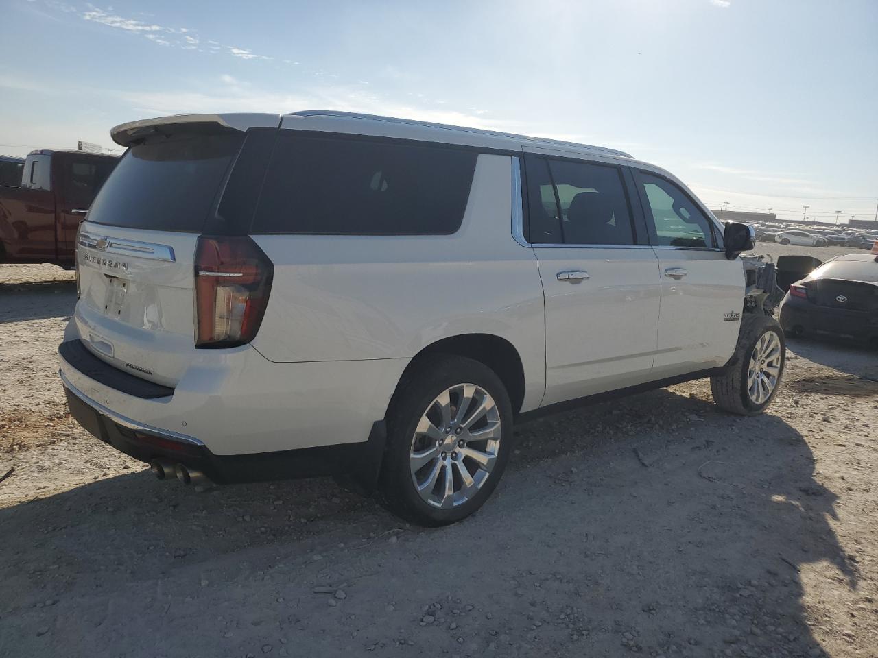 2023 Chevrolet Suburban VIN 1GNSCFKD2PR106790 Copart auction photo, front end damage thumbnail 3