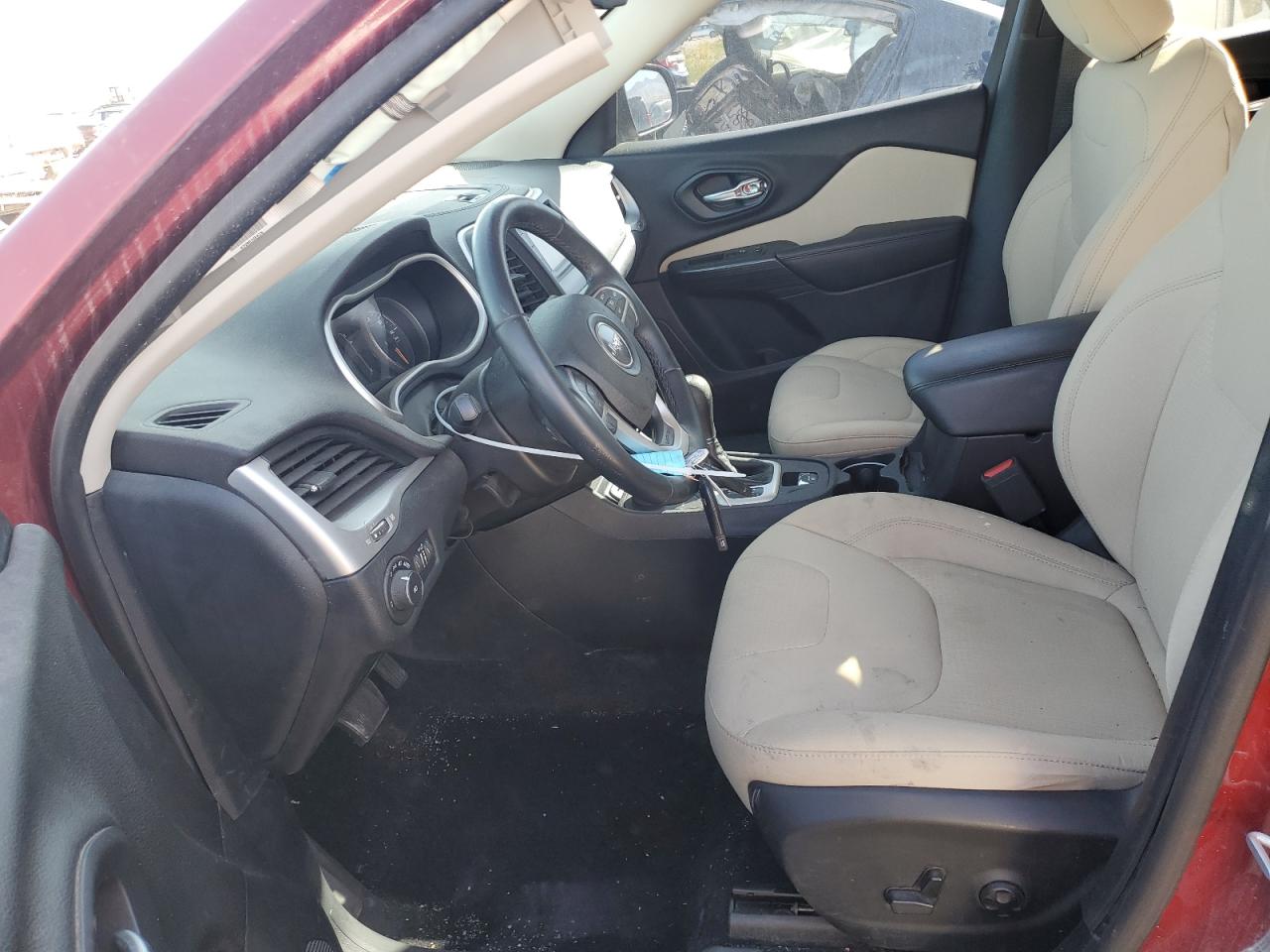 2017 Jeep Grand Cherokee VIN 1C4PJMCS1HW523973 Copart auction photo, front end / side damage thumbnail 7
