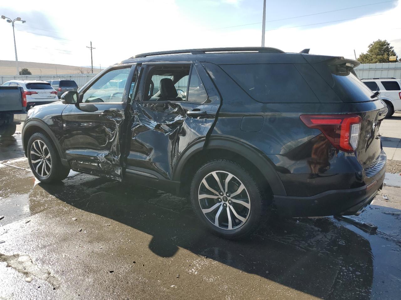 2020 Ford Explorer VIN 1FM5K8GC6LGA27967 Copart auction photo, side damage thumbnail 2