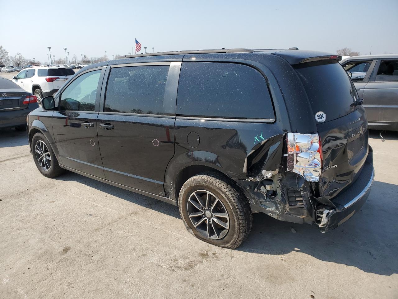 2018 Dodge Caravan VIN 2C4RDGEG9JR331595 Copart auction photo, rear end damage thumbnail 2