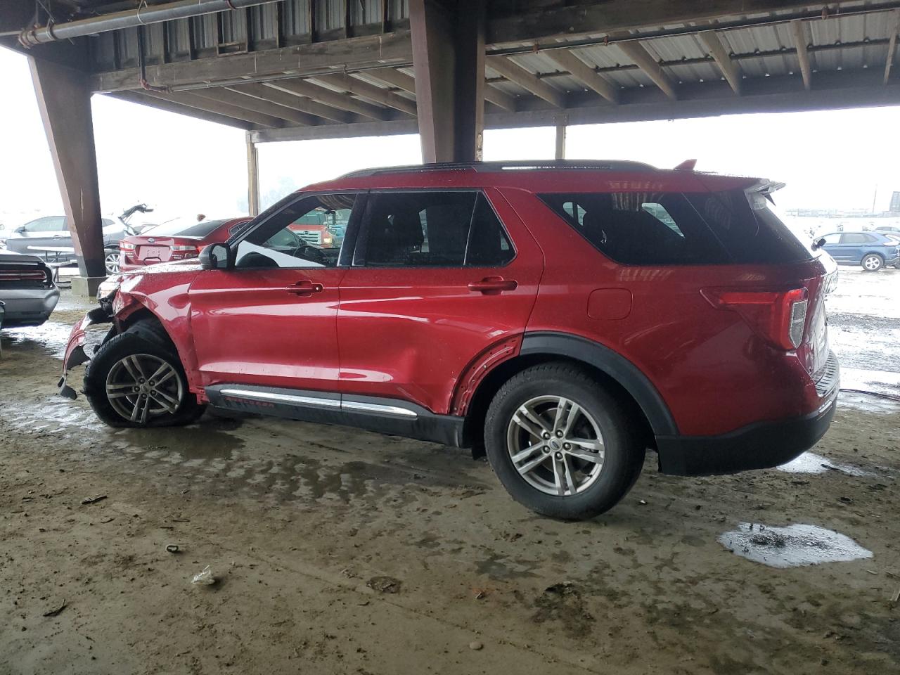 2020 Ford Explorer VIN 1FMSK7DH0LGC31421 Copart auction photo, undercarriage / front end damage thumbnail 2