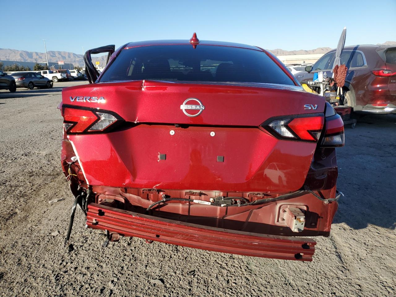 2024 Nissan Versa VIN 3N1CN8EV2RL866612 Copart auction photo, side / rear end damage thumbnail 6