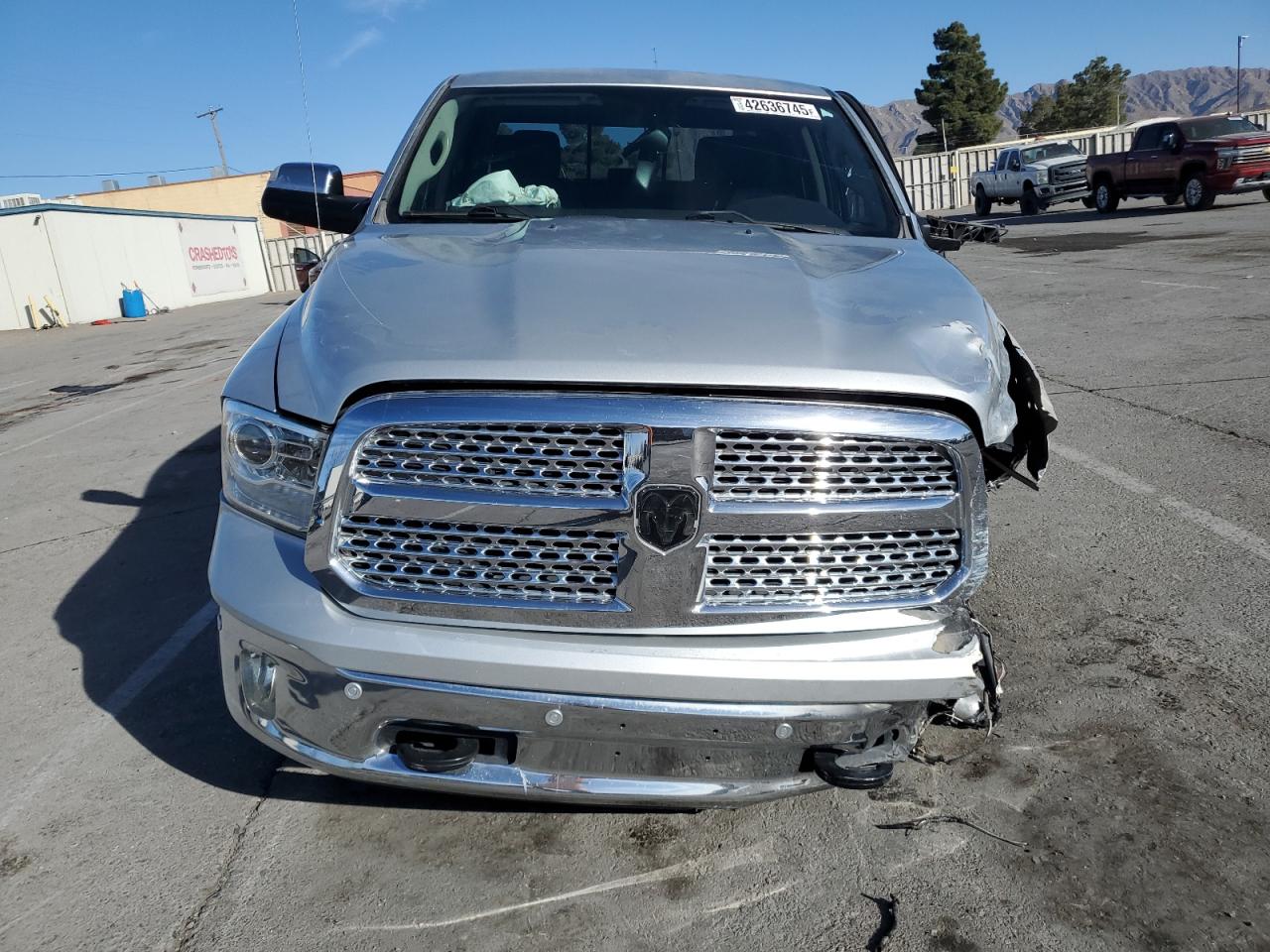 2017 RAM 1500 VIN 1C6RR7NM5HS539562 Copart auction photo, front end / side damage thumbnail 5