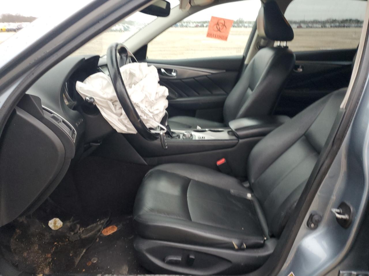 2015 Infiniti Q50 VIN JN1BV7AP1FM355262 Copart auction photo, front end damage thumbnail 7