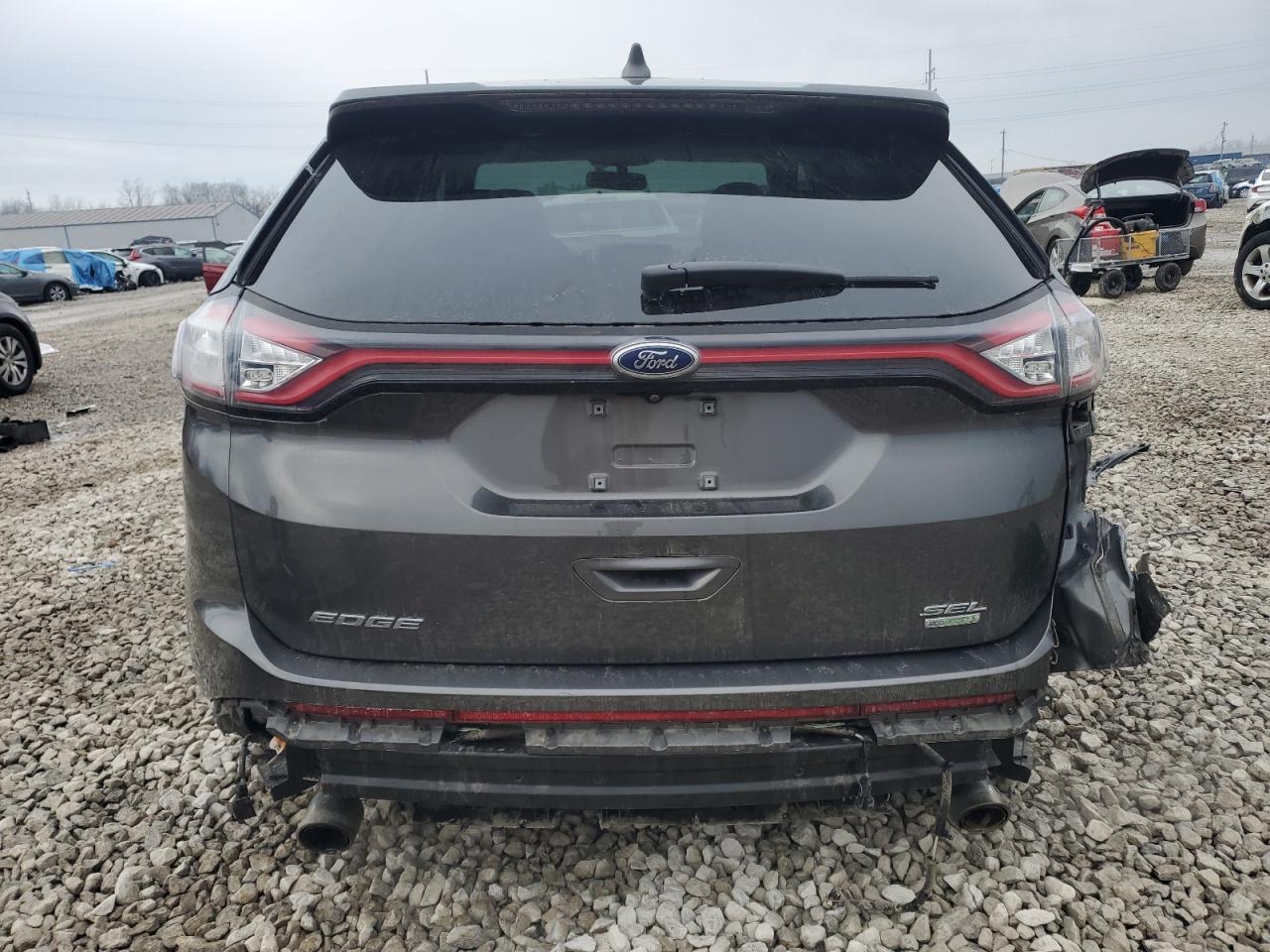 2018 Ford Edge VIN 2FMPK3J95JBC36372 Copart auction photo, rear end damage thumbnail 6