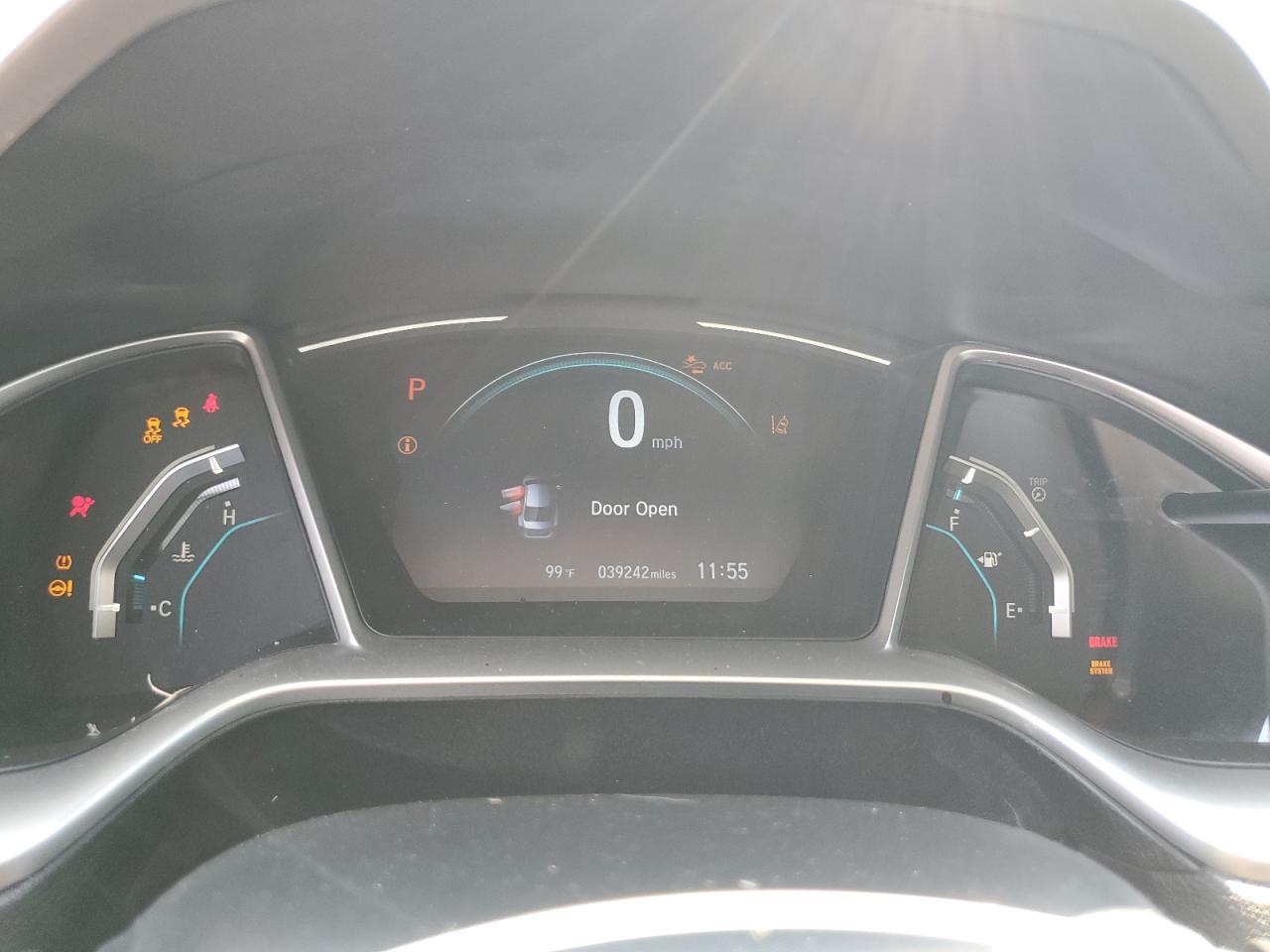 2021 Honda Civic VIN 19XFC1F31ME006024 Copart auction photo, rollover damage thumbnail 9