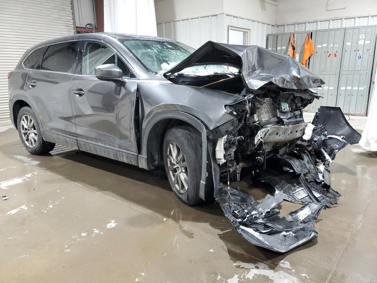 2019 Mazda CX-9 VIN JM3TCBCY9K0303113 Copart auction photo, front end / side damage thumbnail 4