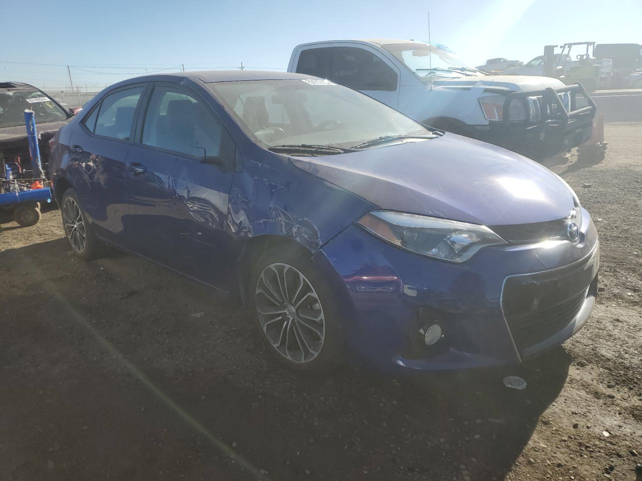 2016 Toyota Corolla VIN 2T1BURHE8GC705128 Copart auction photo, front end / side damage thumbnail 4