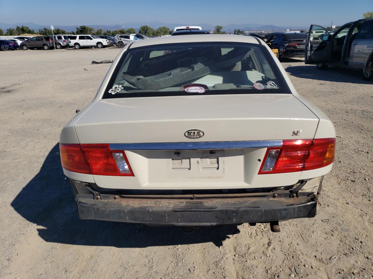 2002 KIA Optima VIN KNAGD126425164168 Copart auction photo, rear end damage thumbnail 6