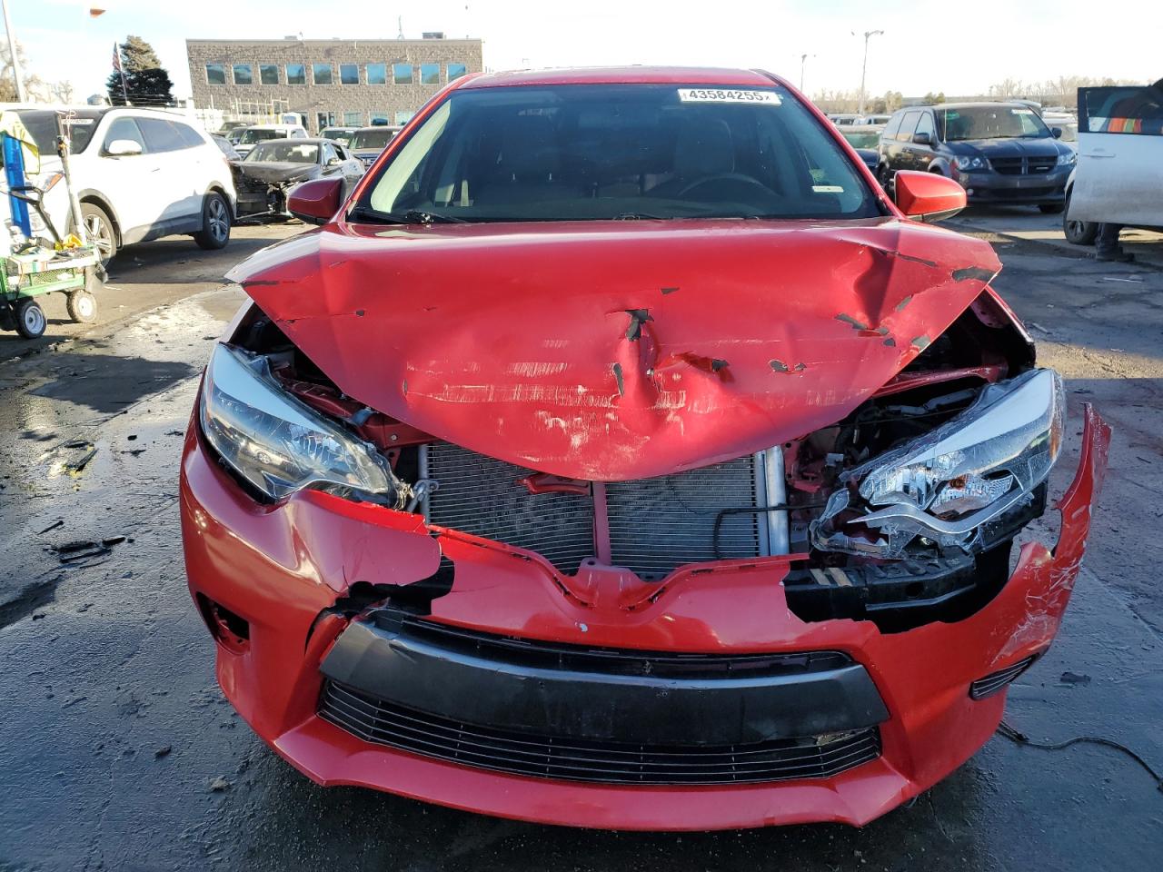 2016 Toyota Corolla VIN 2T1BURHE4GC666523 Copart auction photo, front end damage thumbnail 5