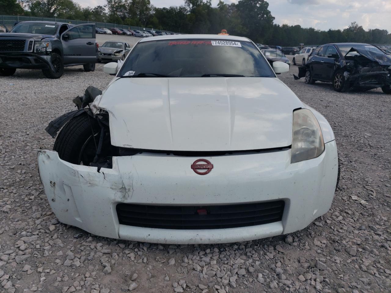 2003 Nissan 350Z VIN JN1AZ34E33T011033 Copart auction photo, front end / undercarriage damage thumbnail 5