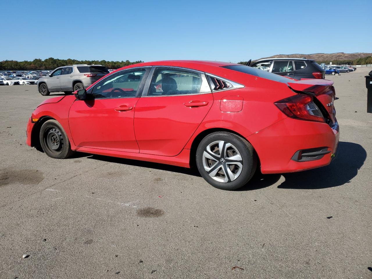 2018 Honda Civic VIN 2HGFC2F5XJH552880 Copart auction photo, all over / rear end damage thumbnail 2