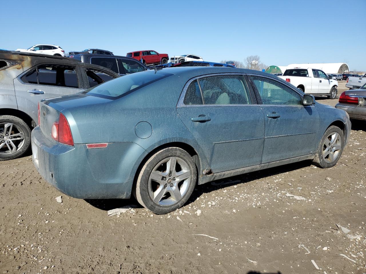 2009 Chevrolet Malibu VIN 1G1ZH57B294229685 Copart auction photo, side / front end damage thumbnail 3