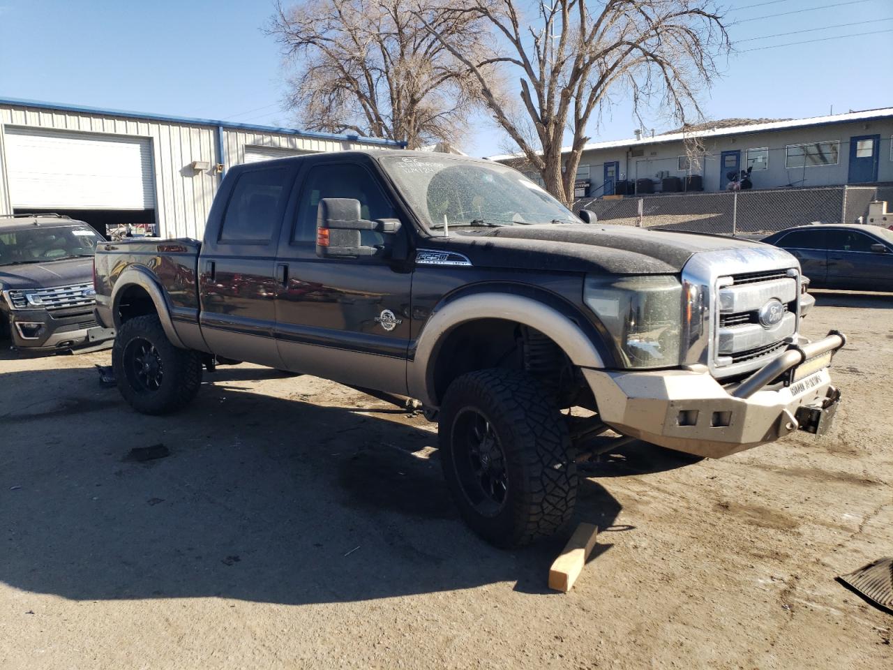 2013 Ford F250 VIN 1FT7W2BT4DEB08341 Copart auction photo, side / undercarriage damage thumbnail 4