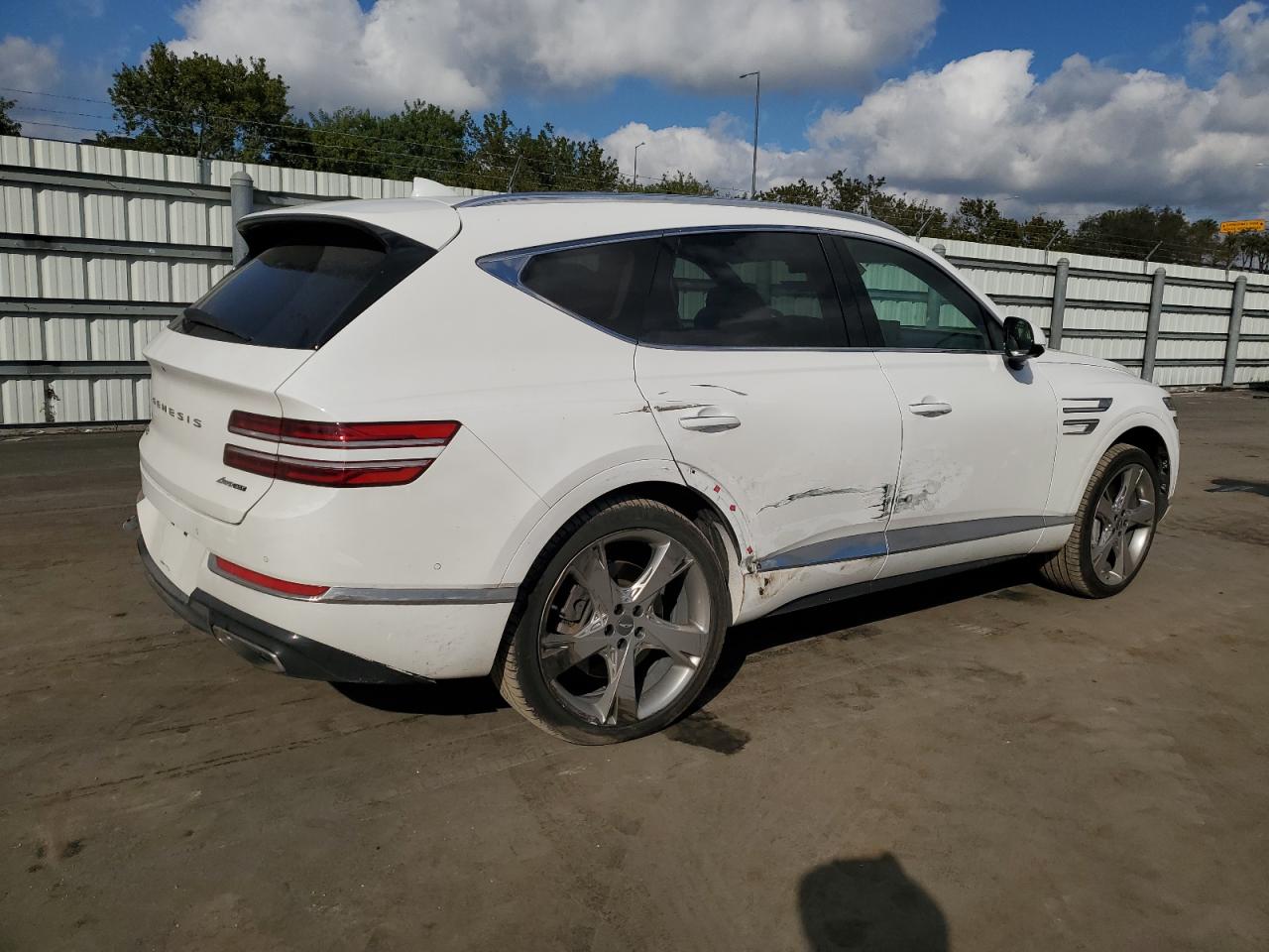 2021 Genesis Gv80 VIN KMUHCESC1MU036872 Copart auction photo, side / rear end damage thumbnail 3