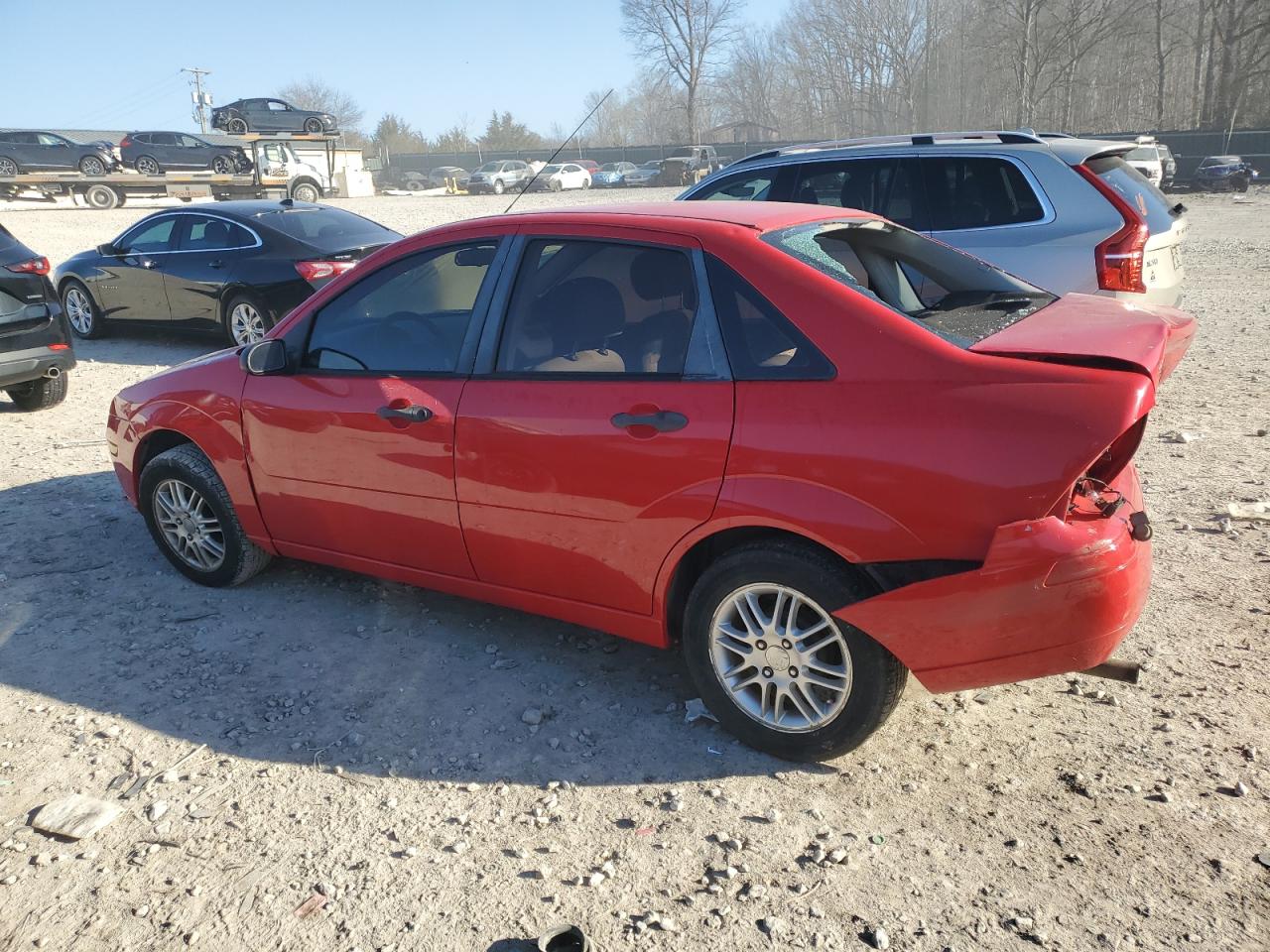 2007 Ford Focus VIN 1FAFP34N57W355451 Copart auction photo, rear end damage thumbnail 2