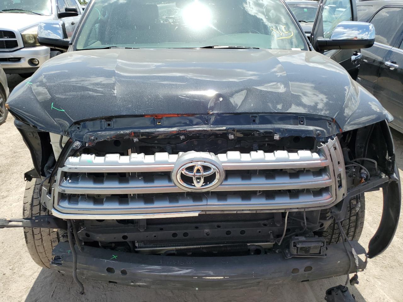 2011 Toyota Sequoia VIN 5TDYY5G11BS035766 Copart auction photo, front end damage thumbnail 11