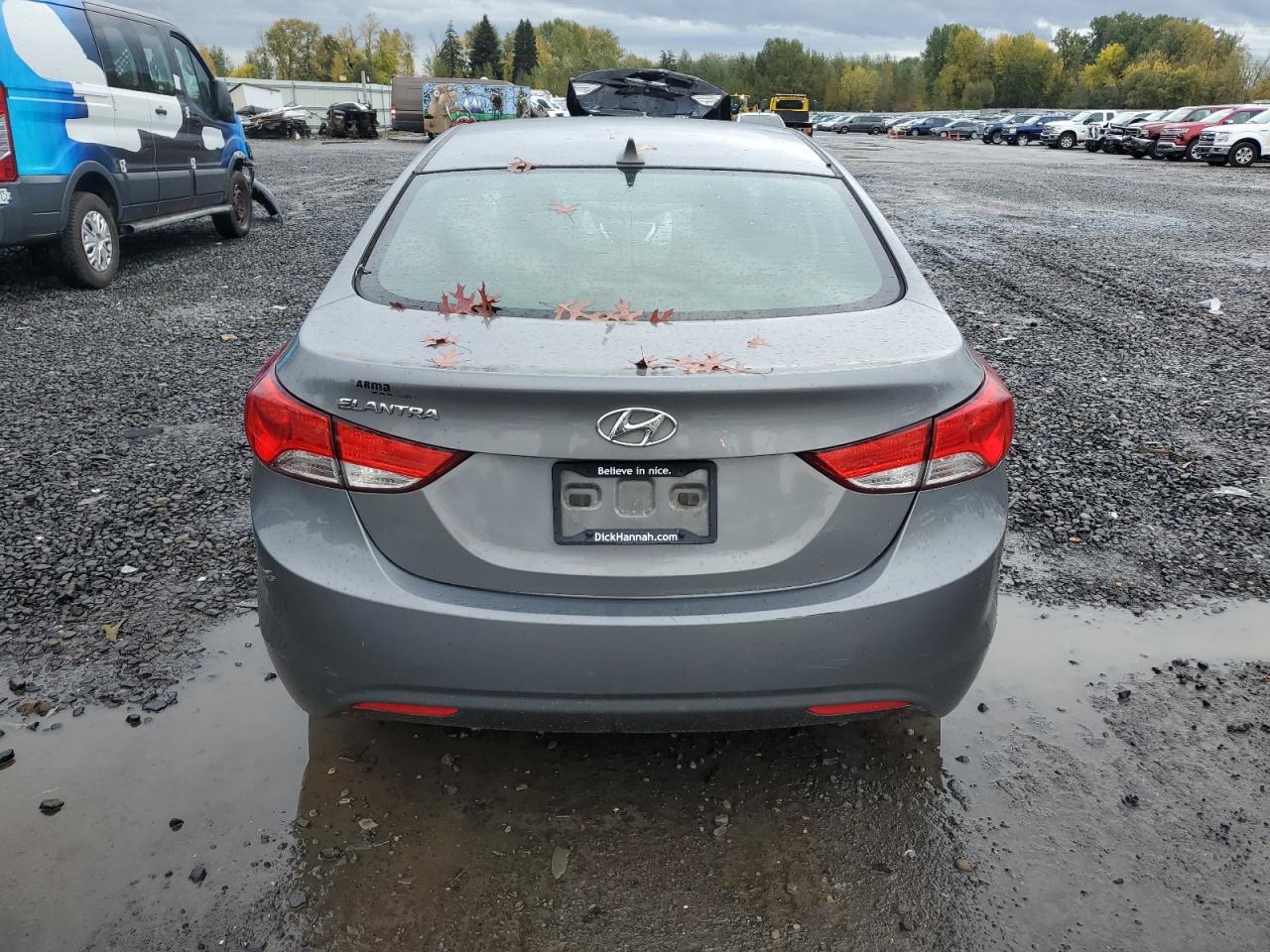 2012 Hyundai Elantra VIN 5NPDH4AE8CH139019 Copart auction photo, front end / undercarriage damage thumbnail 6