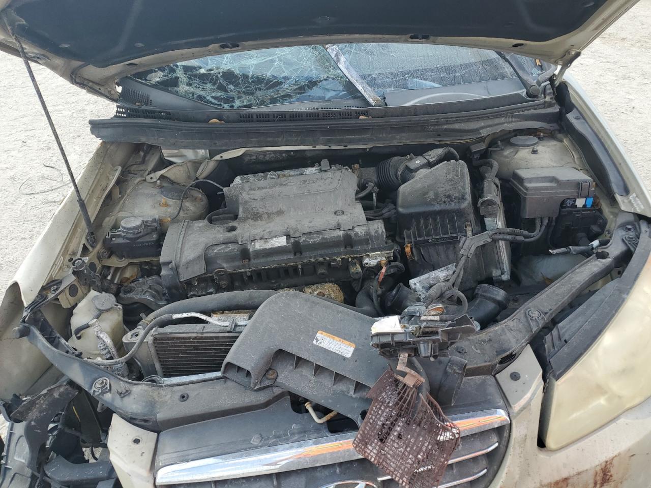 2008 Hyundai Elantra VIN KMHDU46D98U391995 Copart auction photo, side / front end damage thumbnail 13