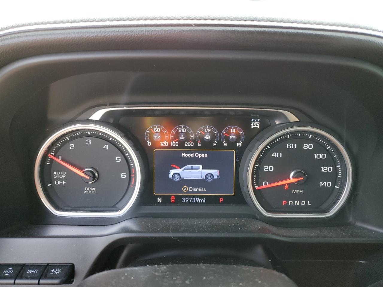 2019 Chevrolet Silverado VIN 1GCUYHEL6KZ377958 Copart auction photo, vandalism damage thumbnail 9