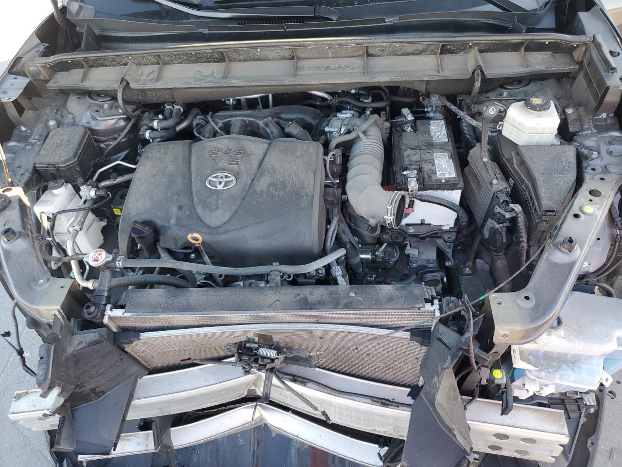 2022 Toyota Highlander VIN 5TDZZRAH7NS118203 Copart auction photo, front end damage thumbnail 13
