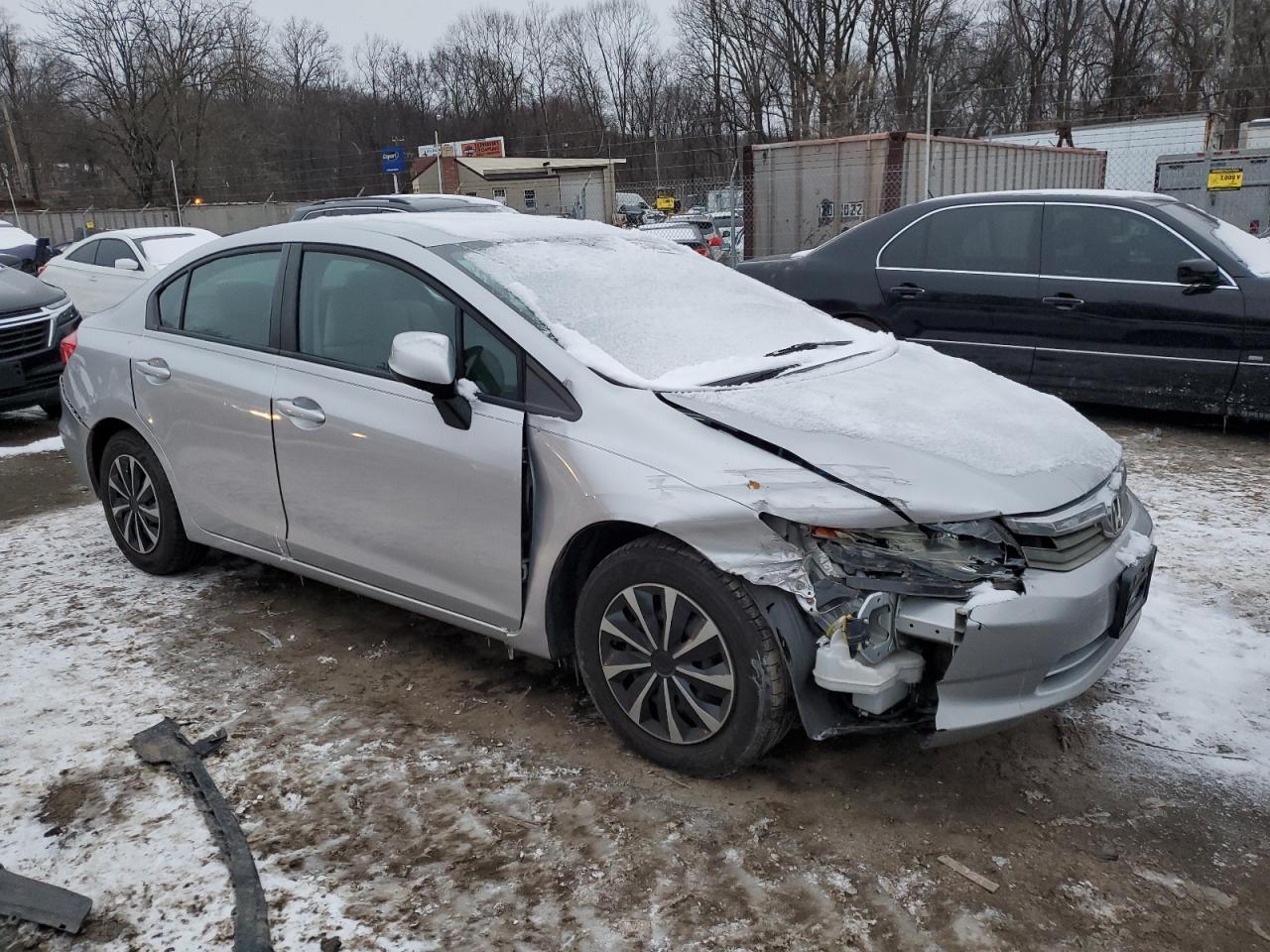 2012 Honda Civic VIN 19XFB2F51CE315002 Copart auction photo, front end / minor dent/scratches damage thumbnail 4