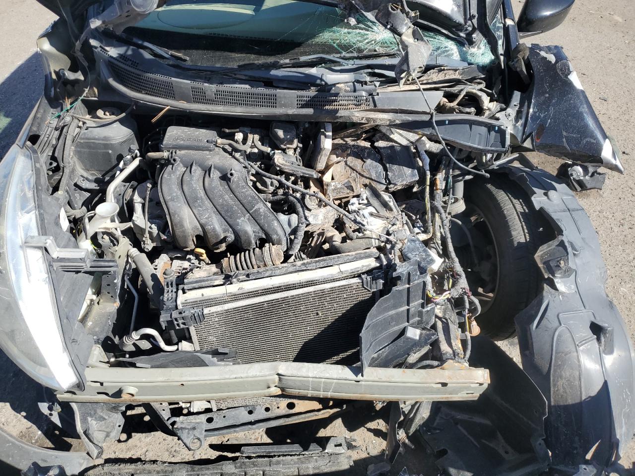 2015 Nissan Versa VIN 3N1CN7AP6FL934035 Copart auction photo, front end damage thumbnail 13