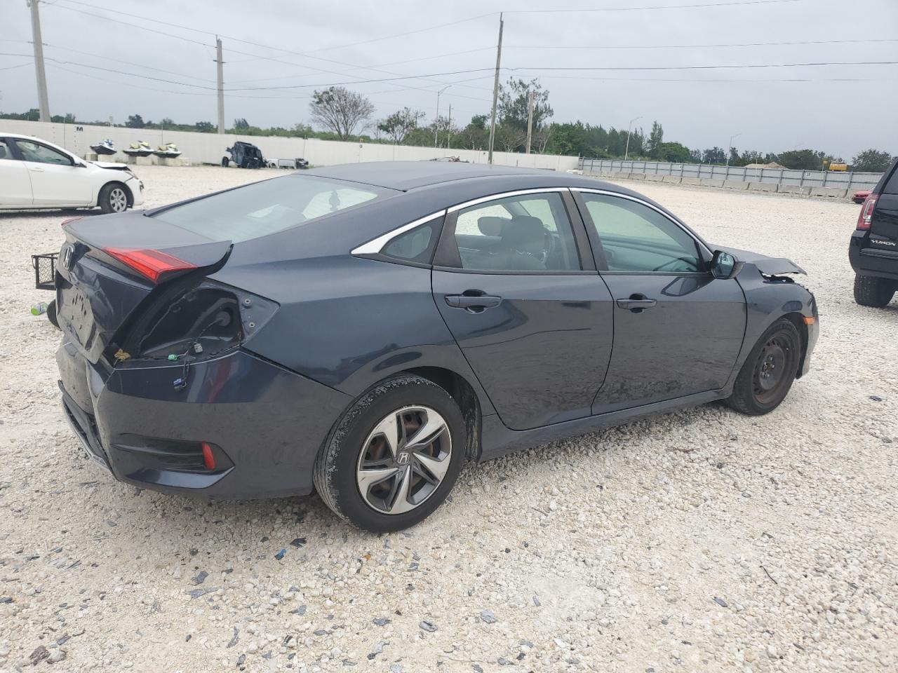 2019 Honda Civic VIN 2HGFC2F69KH578414 Copart auction photo, rear end / front end damage thumbnail 3