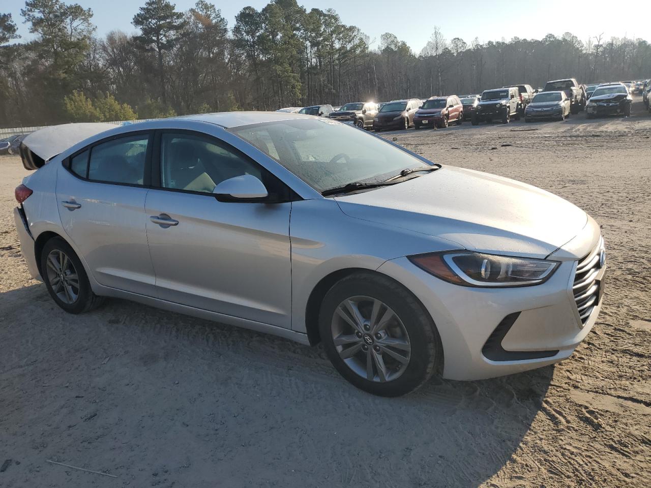 2017 Hyundai Elantra VIN 5NPD84LF1HH174630 Copart auction photo, rear end damage thumbnail 4