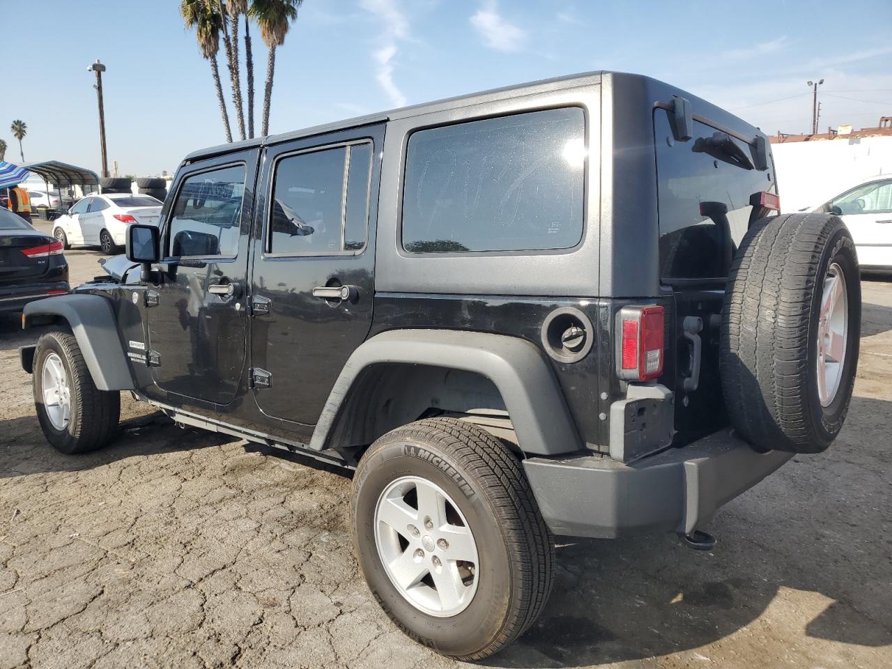 2013 Jeep Wrangler VIN 1C4BJWDG9DL705240 Copart auction photo, front end / side damage thumbnail 2