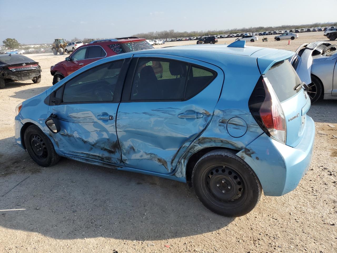 2015 Toyota Prius VIN JTDKDTB39F1099734 Copart auction photo, side / all over damage thumbnail 2