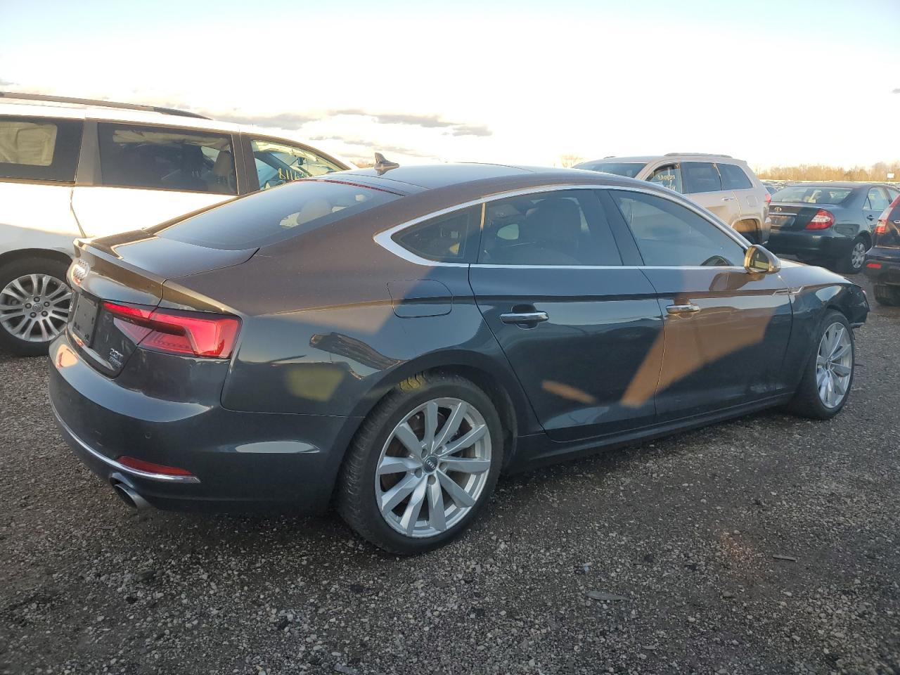 2018 Audi A5 VIN WAUBNCF57JA007454 Copart auction photo, front end / minor dent/scratches damage thumbnail 3