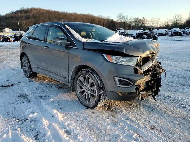 2017 Ford Edge VIN 2FMPK4K9XHBB15447 Copart auction photo, front end / side damage thumbnail 12