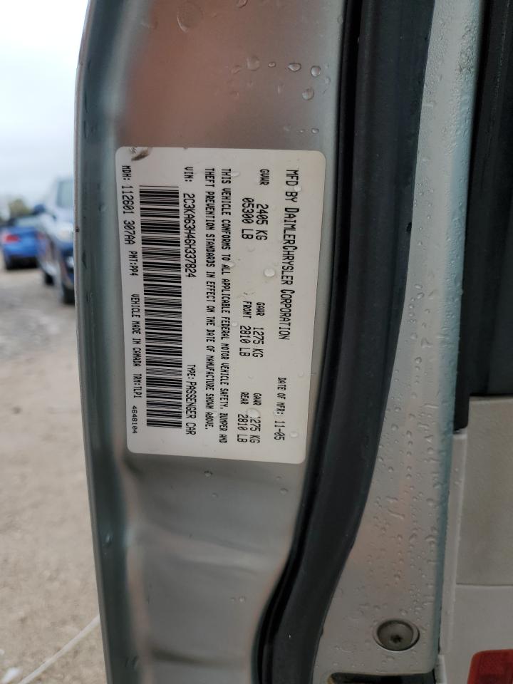 2006 Chrysler 300 VIN 2C3KA63H46H337824 Copart auction photo, mechanical / minor dent/scratches damage thumbnail 12