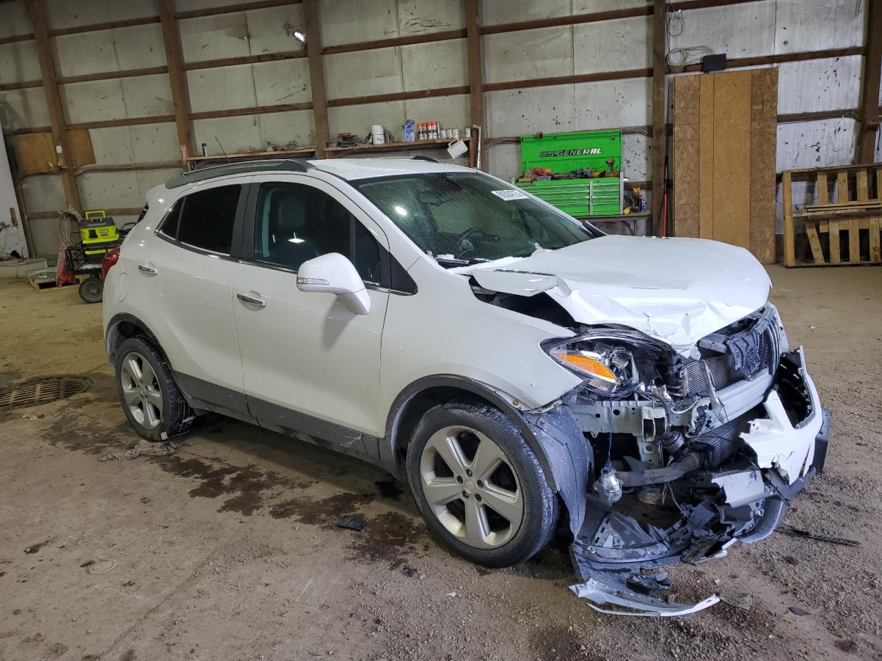 2016 Buick Encore VIN KL4CJASB1GB667022 Copart auction photo, front end damage thumbnail 4