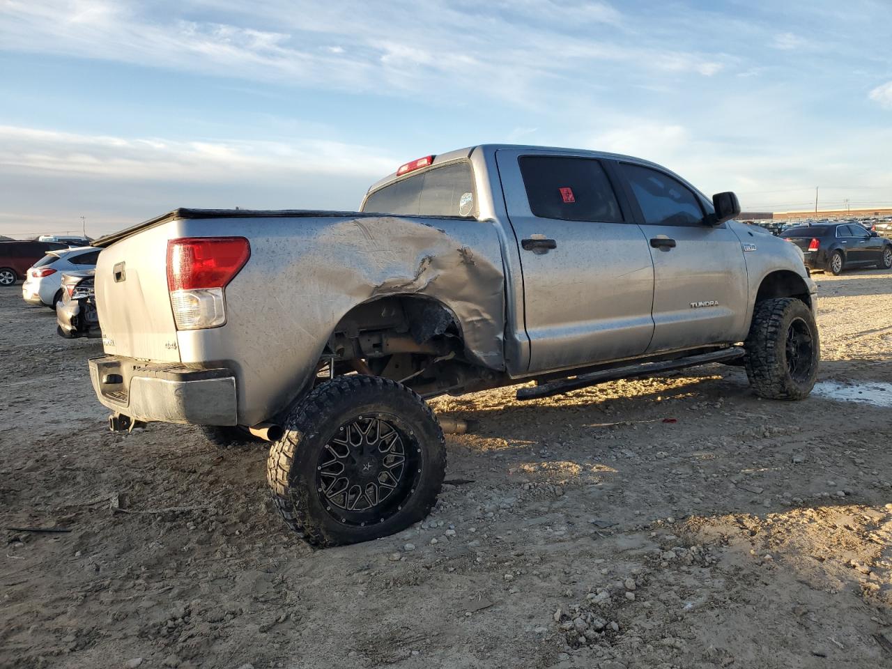 2012 Toyota Tundra VIN 5TFDY5F12CX256059 Copart auction photo, front end / side damage thumbnail 3