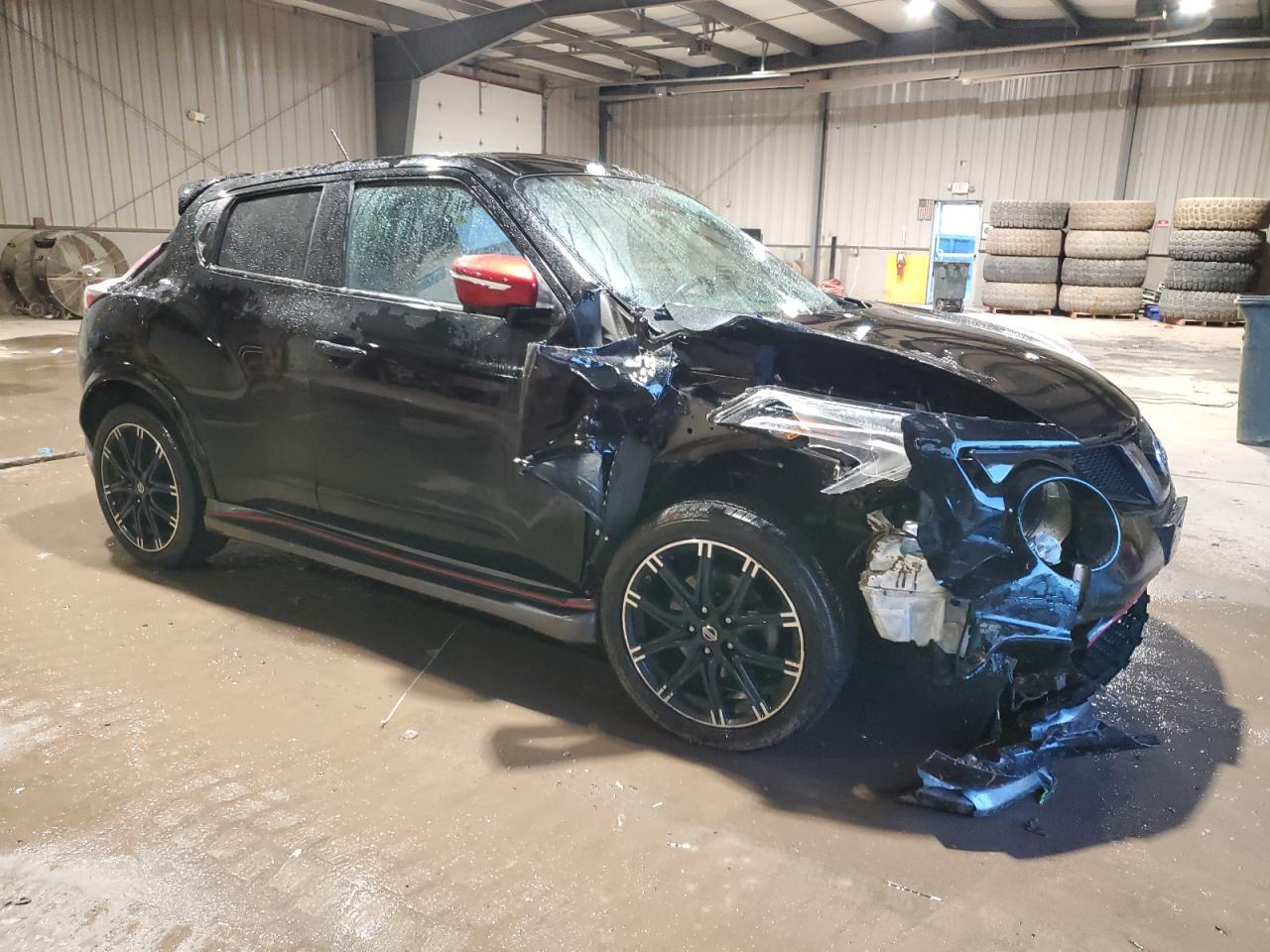 2015 Nissan Juke VIN JN8AF5MV2FT561964 Copart auction photo, front end / side damage thumbnail 4