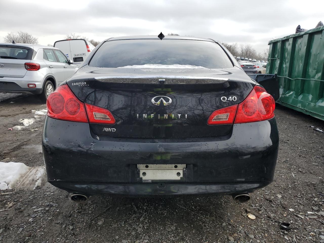 2015 Infiniti Q40 VIN JN1CV6AR0FM520203 Copart auction photo, front end damage thumbnail 6