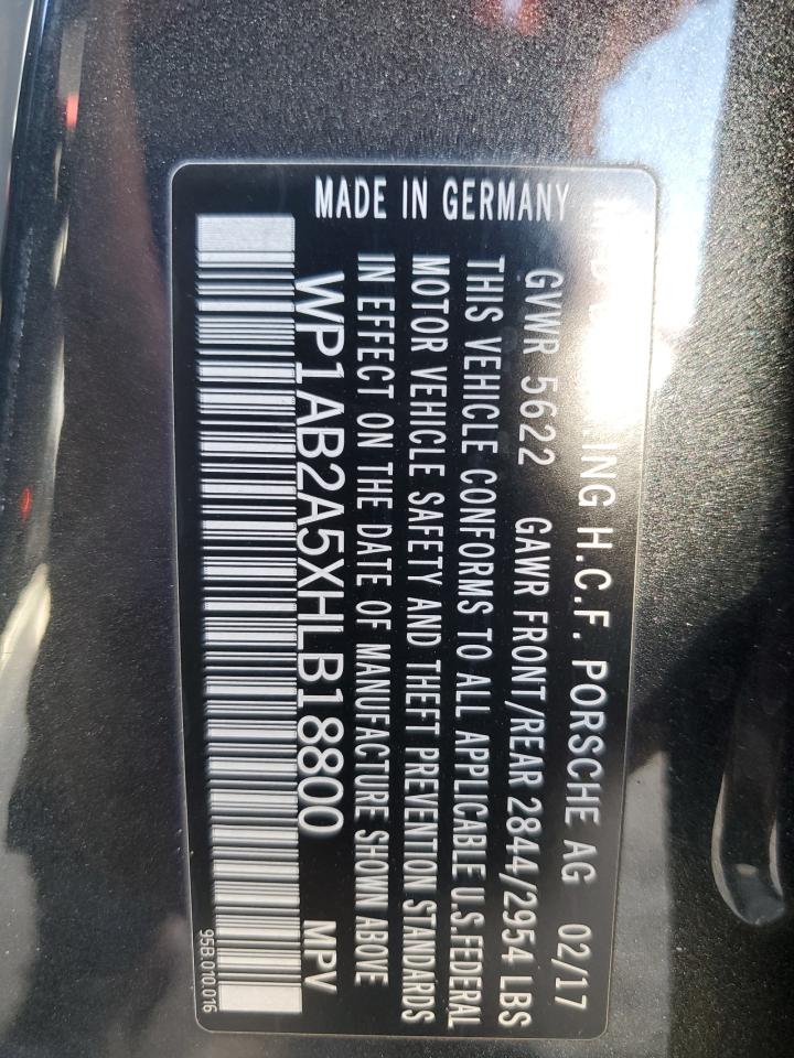 2017 Porsche Macan VIN WP1AB2A5XHLB18800 Copart auction photo, front end damage thumbnail 13