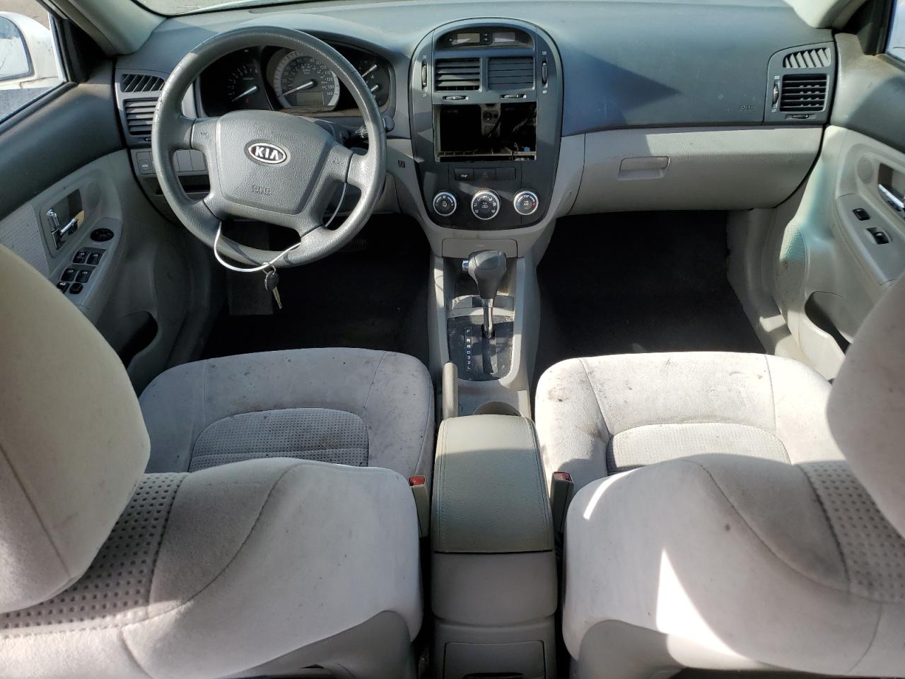 2007 KIA Spectra VIN KNAFE121875474196 Copart auction photo, rear end damage thumbnail 8