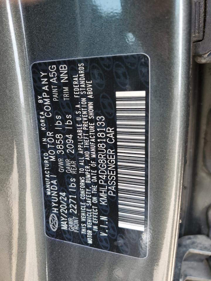 2024 Hyundai Elantra VIN KMHLP4DG8RU818133 Copart auction photo, front end / minor dent/scratches damage thumbnail 12