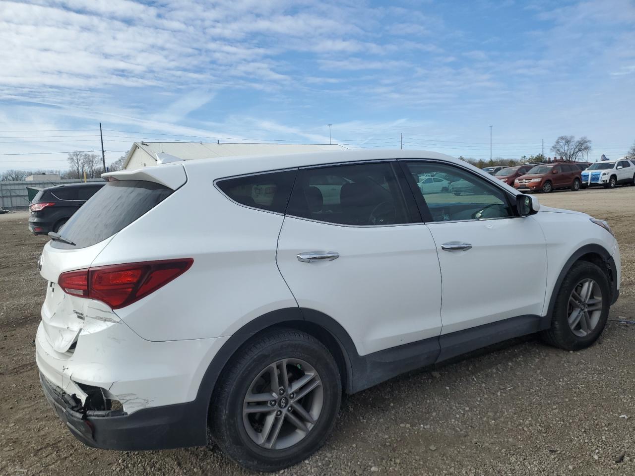 2017 Hyundai Santa Fe VIN 5NMZTDLB7HH017893 Copart auction photo, rear end / front end damage thumbnail 3
