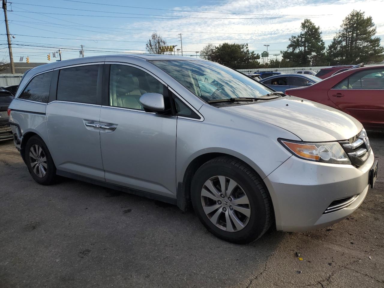 2014 Honda Odyssey VIN 5FNRL5H67EB043148 Copart auction photo, rear end damage thumbnail 4