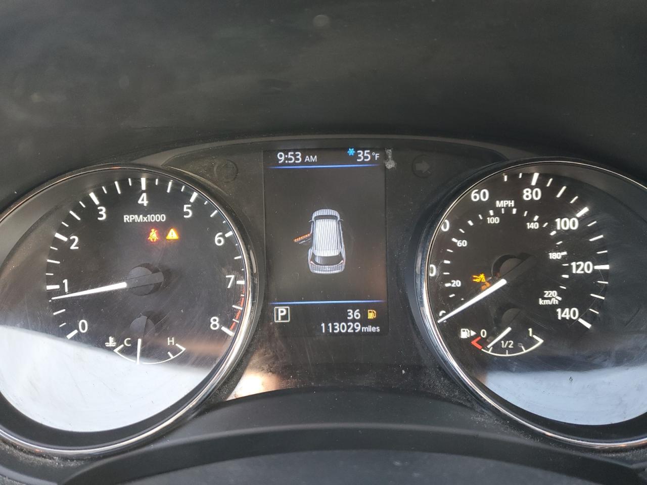 2019 Nissan Rogue VIN KNMAT2MV7KP555227 Copart auction photo, front end / rear end damage thumbnail 9